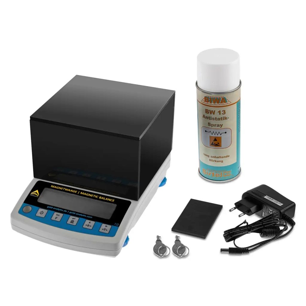 Cận cảnh màn hình hiển thị và vùng cảm ứng từ của cân MagneticScreenScale.